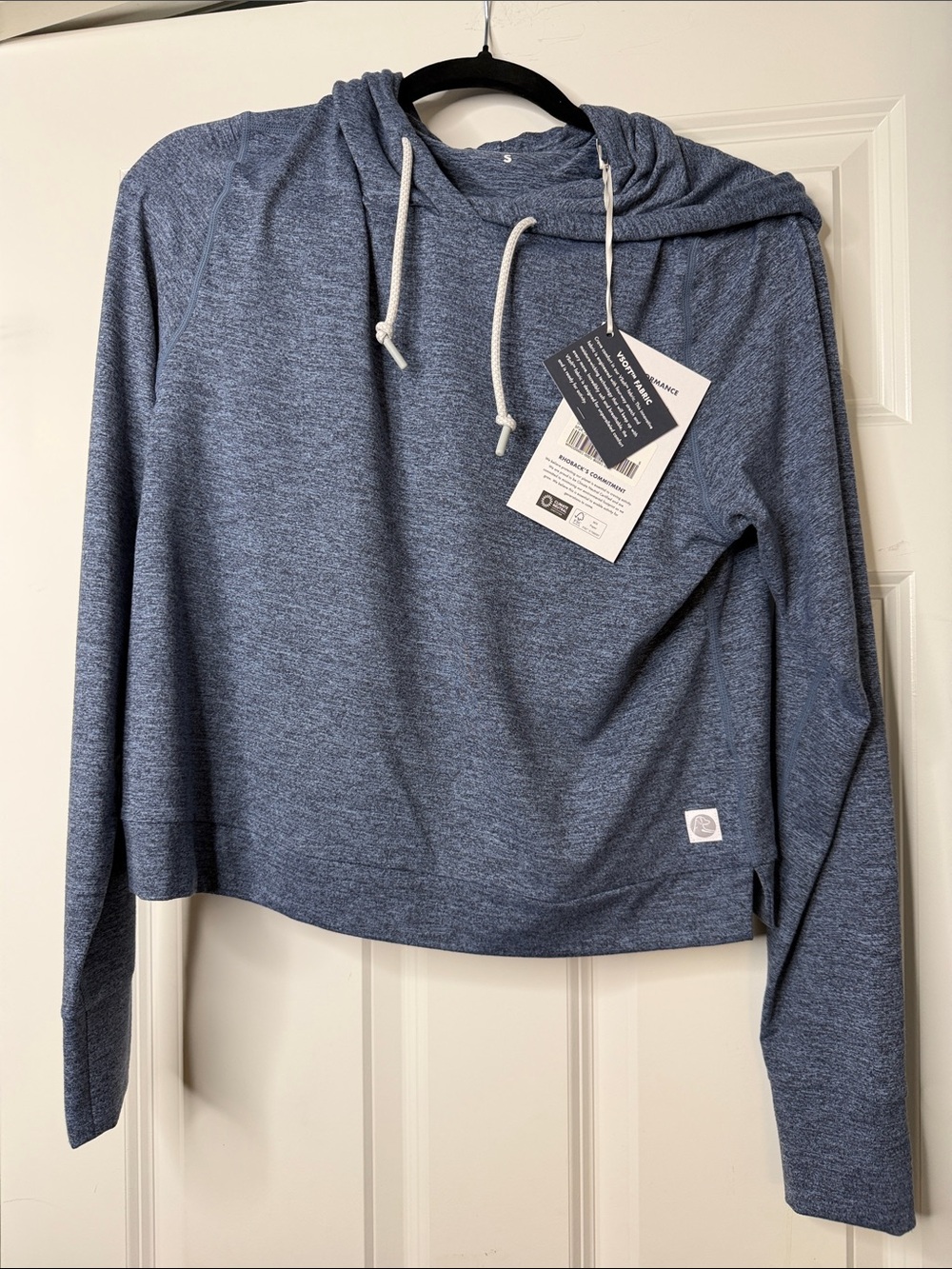 Rhoback Blue Heather Crewneck Hoodie Sweater
